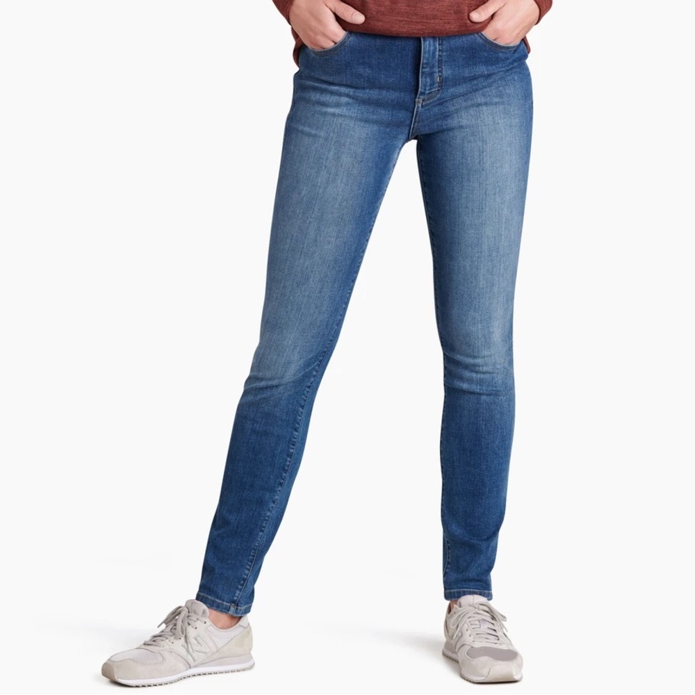 Kuhl Kontour Flex Mid Rise Skinny Performance Denim Jeans